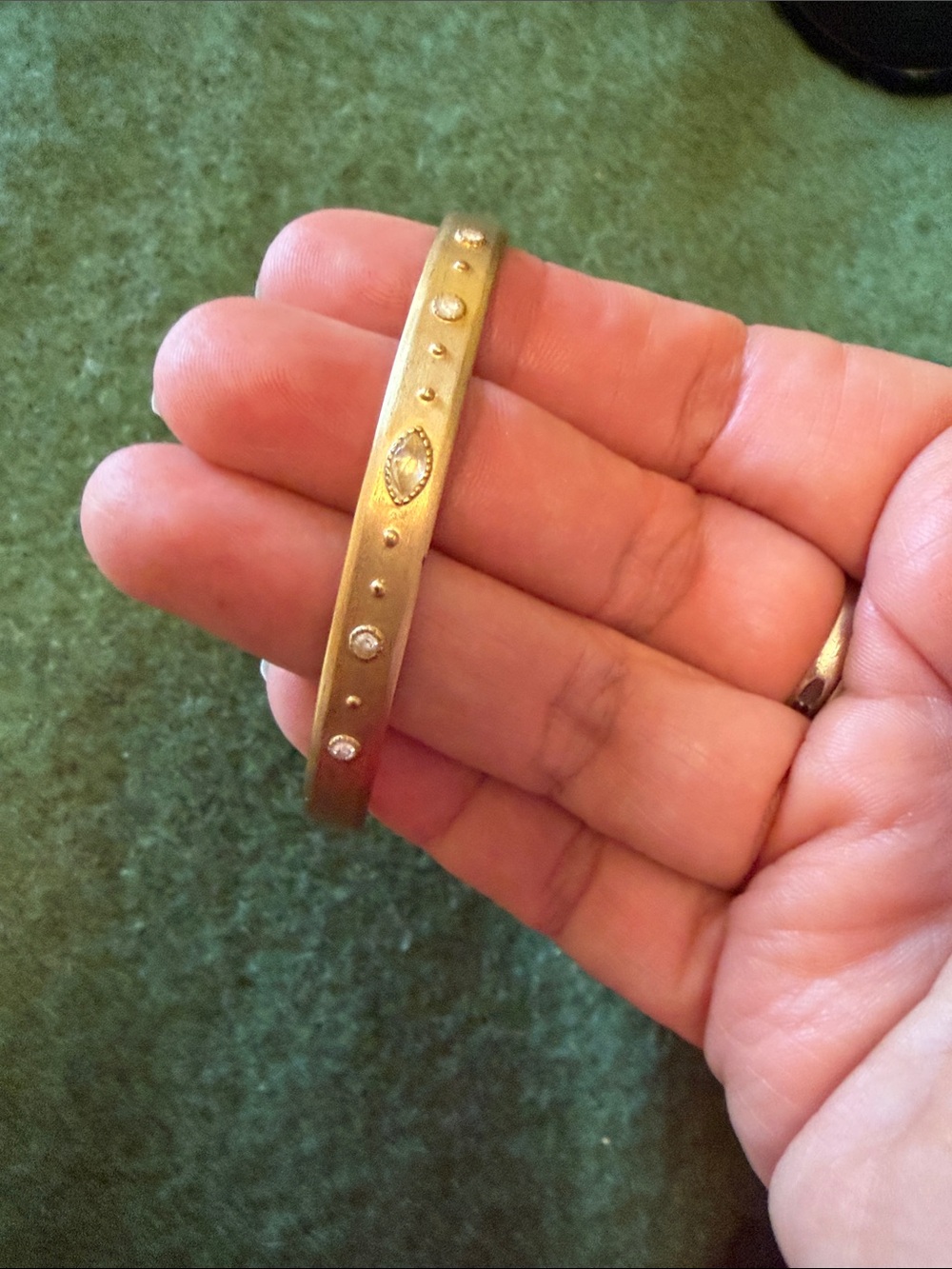 Cuff Bracelet Gold Brass